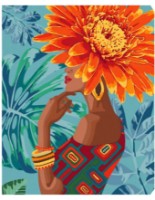 Картина по номерам Brushme Девушка тропический цветок (BS40015)