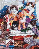 Tablou pe numere Brushme Motănași amuzanți BS51676