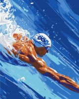 Картина по номерам Brushme Заплыв (BS54099)