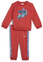 Costum sportiv pentru copii Puma X Hot Wheels Minicats Crew Set Inf Red Fire, s.80