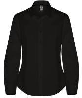 Женская рубашка Roly Moscu Woman 5505 Black, s.S