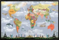 Art Maps Harta politică multicoloră a mondială (200039)