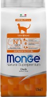 Hrană uscată pentru pisici Monge Superpremium Adult Sterilised Duck 1.5kg