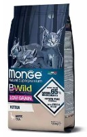 Hrană uscată pentru pisici Monge Superpremium BWild Kitten Goose 1.5kg