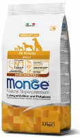 Hrană uscată pentru câini Monge Superpremium All Breeds Adult Turkey/Rice/Potatoes 2.5kg