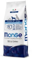 Сухой корм для собак Monge Superpremium Medium Puppy & Junior Rich in Chicken 12kg