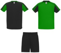 Costum sportiv pentru copii Roly Juve 0525 Fern Green/Black, s.8 years
