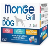Влажный корм для собак Monge Superpremium Adult Grill Mix Beef/Cod/Chicken 12x100g
