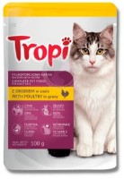 Hrană umedă pentru pisici Tropi Poultry in Gravy 0.1kg 5pcs