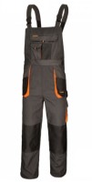 Полукомбинезон рабочий Art.MaSter Classic Graphite/Black/Orange, s.62