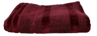 Prosop Bumbacel Velur Stripes 100x150 Burgundy (5043_100x150_19-1331-1)
