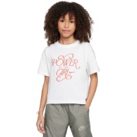Детская футболка Nike G Nsw Tee Power White, s.XS