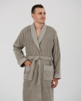 Halat de baie Bumbacel 1036_HBM2203 Dark Gray, s.M