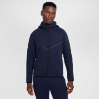 Мужская толстовка Nike M Nk Tch Flc Fz Wr Hoodie Obsidian/Black, s.XL
