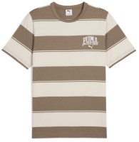 Мужская футболка Puma Class Stripe Aop Totally Taupe, s.S