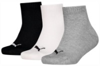 Сiorapi pentru copii Puma Kids Plain Quarter 3P Grey/White/Black, s.31-34