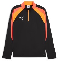 Мужская толстовка Puma Individualliga 1/4 Zip Top Puma Black/Heat Fire, s.S