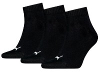 Мужские носки Puma Unisex Quarter Plain 3P Black, s.39-42