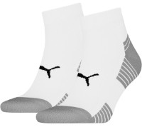 Мужские носки Puma Unisex Sport Cushioned Quarter 2P White, s.39-42