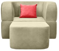 Fotoliu extensibil Edka Vega 100x200x40 M2 Cream