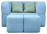 Canapea fără ramă Edka Vega 140x200x40 M21 Light Blue