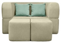 Canapea fără ramă Edka Vega 140x200x40 M2 Cream