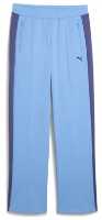 Pantaloni spotivi de dame Puma T7 Always On Straight Track Pants Op Team Light Blue, s.L