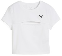 Женская футболка Puma Wardrobe Ess Cut-Out Baby Tee Puma White, s.L