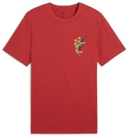 Tricou bărbătesc Puma Wardrobe Ess Road To Unity Graphic Tee Red Fire, s.XL