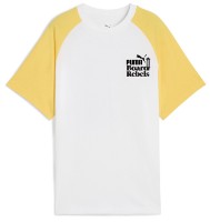 Детская футболка Puma Mid90S Graphic Tee Ii B Puma White/Sunny Yellow, s.140