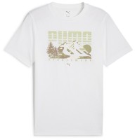 Tricou bărbătesc Puma Graphics Mountain Tee Puma White, s.S (68482802)