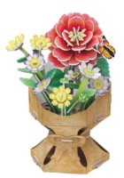 3D пазл-конструктор CubicFun Flower bouquet Camellia (W3302h)