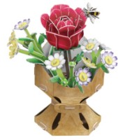 3D пазл-конструктор CubicFun Flower bouquet Rose (W3301h)