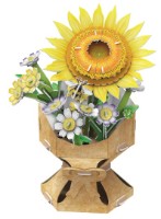 3D пазл-конструктор CubicFun Flower Bouquet Sunflower (W3303h)