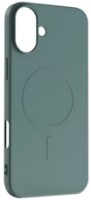 Чехол WOO Liquid Silicone Magsafe iPhone 16 Plus Green (WOOLSCMIP16PLGR)