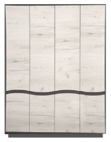 Шкаф Yasen Женева 4Д Graphite Grey/Oak Craft White