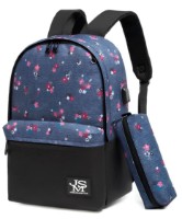 Rucsac școlar 4Play JMS Blue Flowers