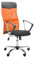 Офисное кресло AMF Ultra Chrome A-01 Black/Orange