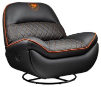 Scaun gaming Cougar Overlord Black/Orange with Footrest
