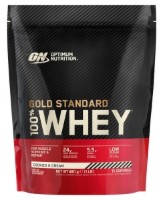 Proteină Optimum Nutrition Gold Standard 100% Whey Cookies & Cream 450g
