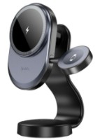 Автодержатель Hoco HW28 Excelso 2-in-1 Black Grey