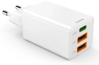 Зарядное устройство Hama Quick Charge 3.0 GaN 45W White (201995)