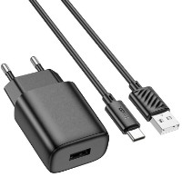 Зарядное устройство Hoco C134A Solid Type-C Black