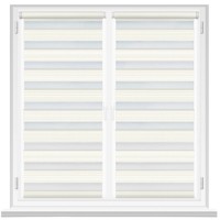 Рулонные шторы Msrolls Day Night Grizzle 014/1 White 0.45x1.70m