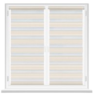 Рулонные шторы Msrolls Day Night Grizzle 014/5 Beige 0.45x1.70m