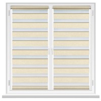 Рулонные шторы Msrolls Day Night Ton 616/2 Beige 0.80x1.70m