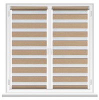 Рулонные шторы Msrolls Day Night Ton 616/3 Dark Beige 0.60x1.70m