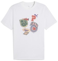 Tricou bărbătesc Puma Wardrobe Ess Sports Legacy Front Graphic Tee Puma White, s.M