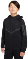 Hanorac pentru copii Nike B Nsw Tch Flc Fz Pd Black, s.S