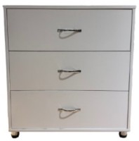 Комод Nismobil (8681SM 3S/FI/ME) White